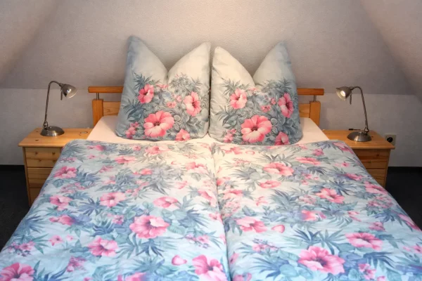 Schlafzimmer im Obergeschoss des Haus Seeadler